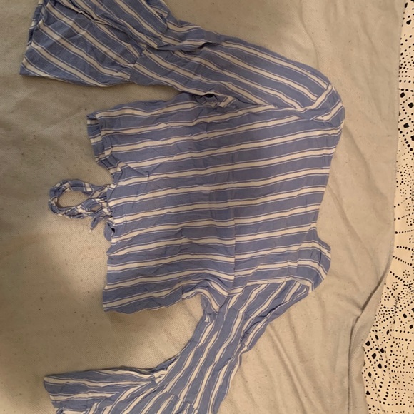 AE striped crop shirt - Picture 2 of 2